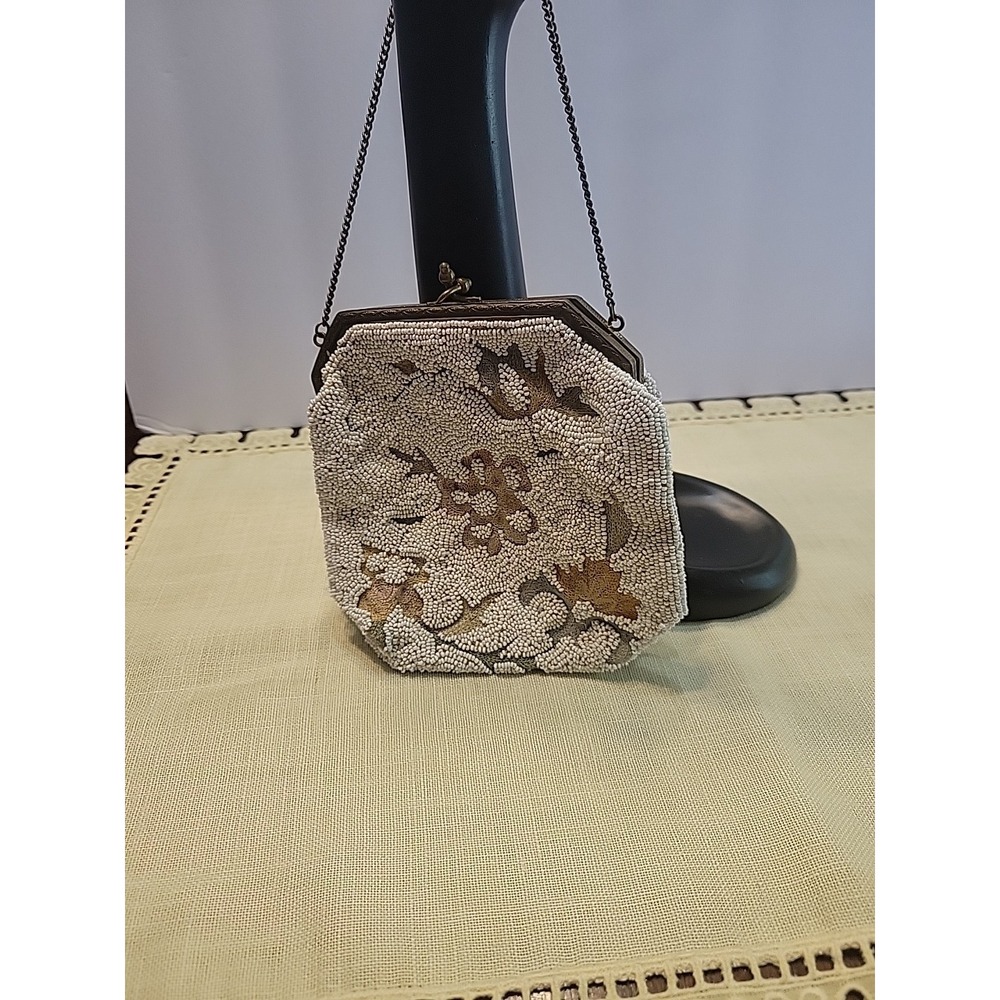 Vintage Longchamps France Beaded‎ Purse